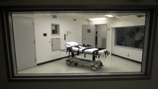 Alabama's lethal injection chamber is shown.