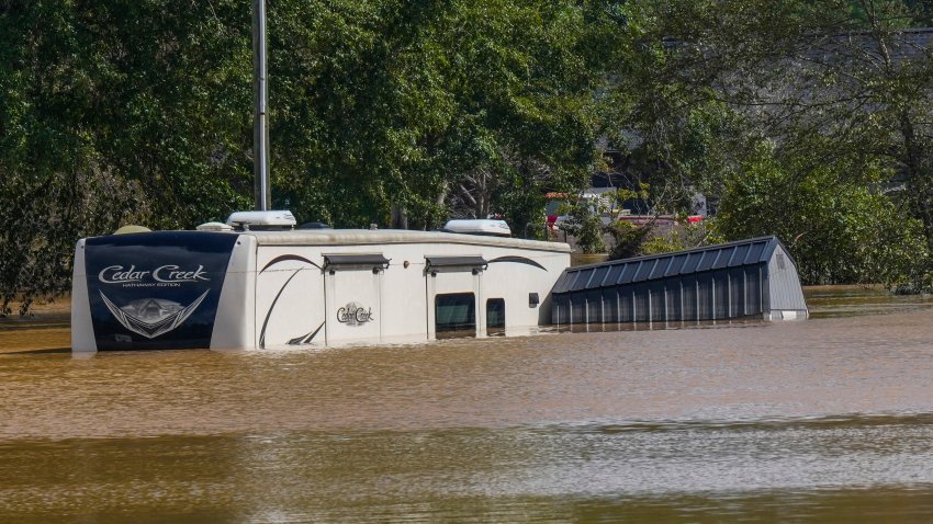 The Riverside RV park was flooded