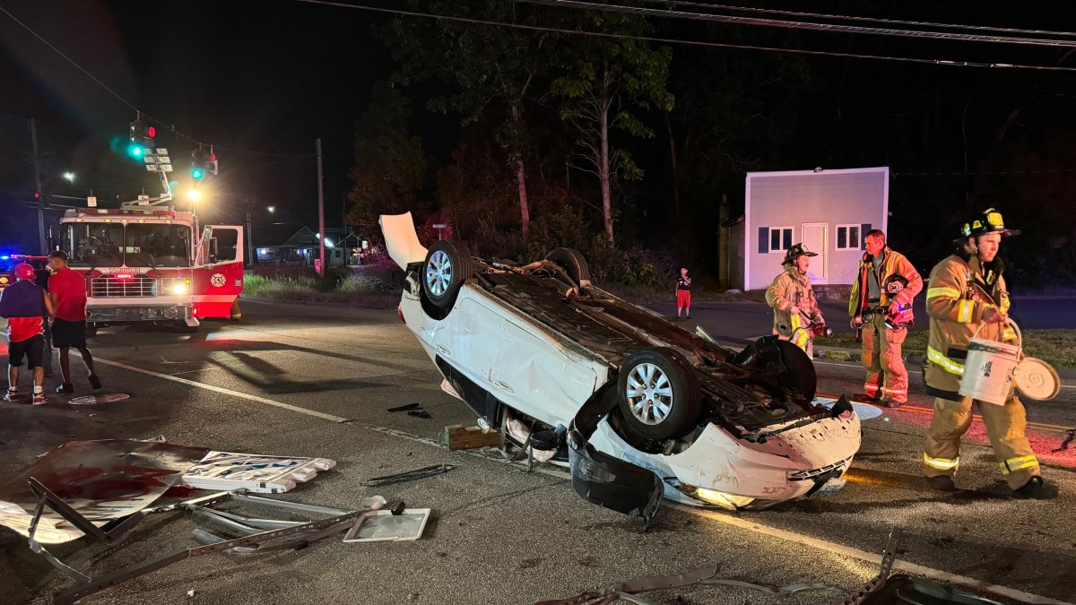 2 taken to hospital after Norwich rollover crash – NBC Connecticut