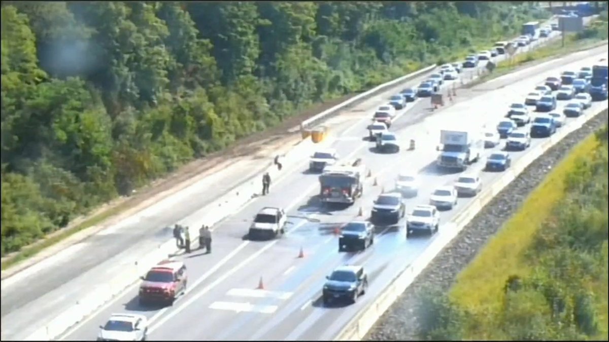 Vehicle fire closed lane of I-91 North in Meriden – NBC Connecticut