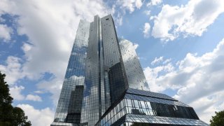 The headquarters of Deutsche Bank AG in Frankfurt, Germany, on May 31, 2022.