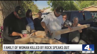 Family want justice for woman killed by rock thrown through car windshield