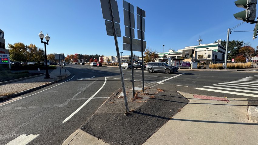 Bishops Corner Intersection in West Hartford, CT