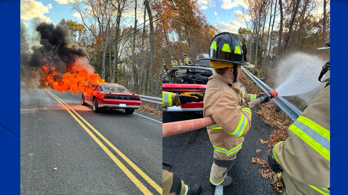 Firefighters Extinguish Car Fire In Southbury And Prevent Possible