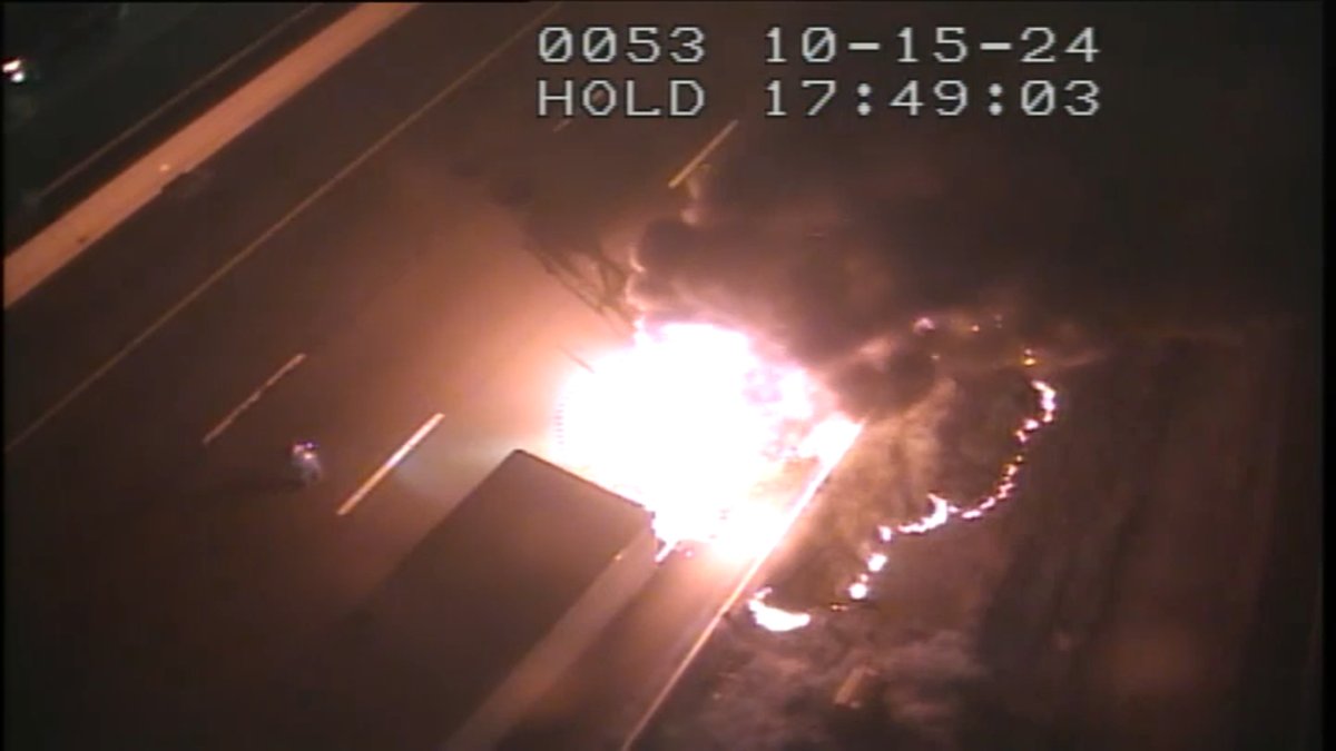 I95 North in Stratford reopens after tractortrailer fire prompts lane