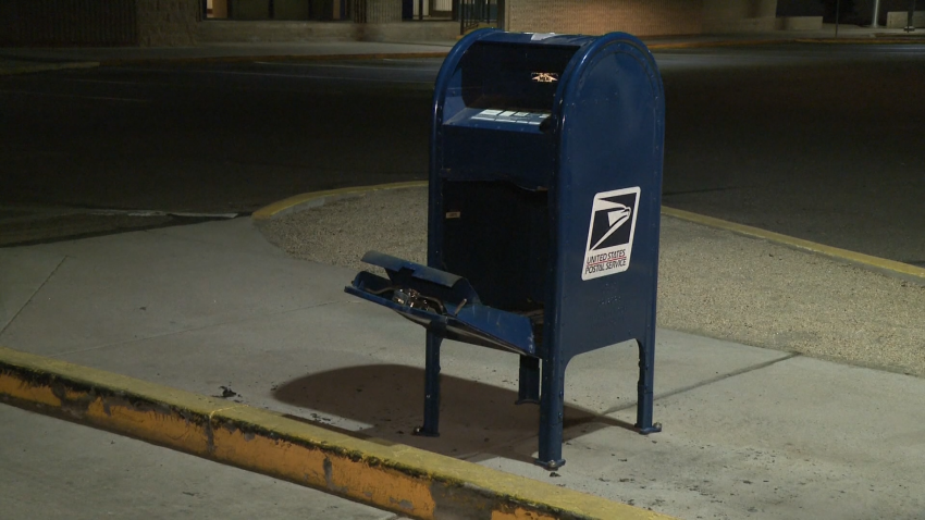 Burned USPS mailbox in Arizona.