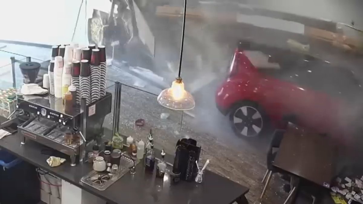 Car hits Tarzana coffee shop, owners say minor injuries a miracle NBC