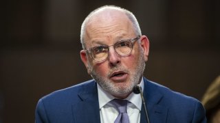 David Joyner, a longtime CVS executive, speaks during a Senate Health, Education, Labor and Pensions Committee hearing in Washington, D.C., on May 10, 2023.