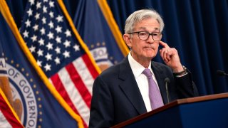 Federal Reserve Board Federal Reserve Chairman Jerome Powell speaks during a news conference following a Federal Open Market Committee meeting in Washington on November 07, 2024 in Washington, DC.