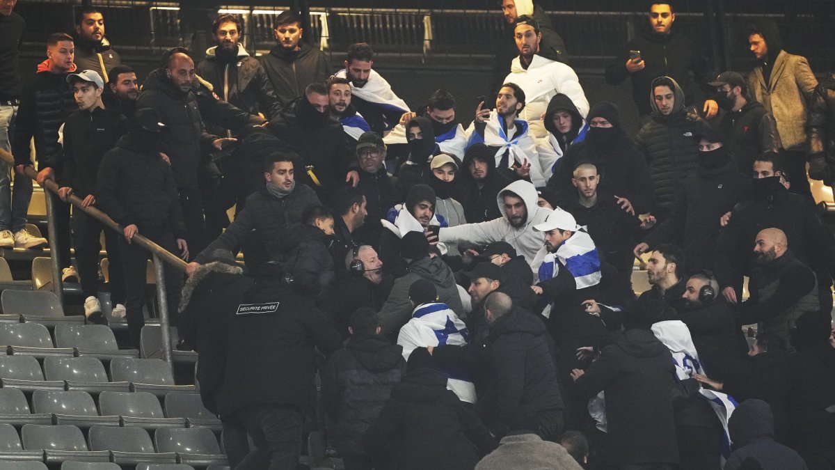 France vs. Israel soccer game sees brief altercation between fans NBC