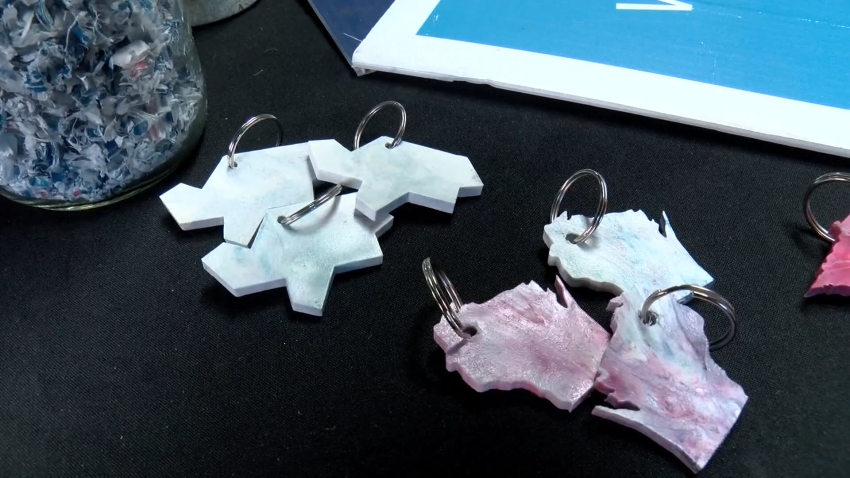 Plastic key chains