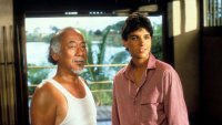 Pat Morita And Ralph Macchio In 'The Karate Kid'