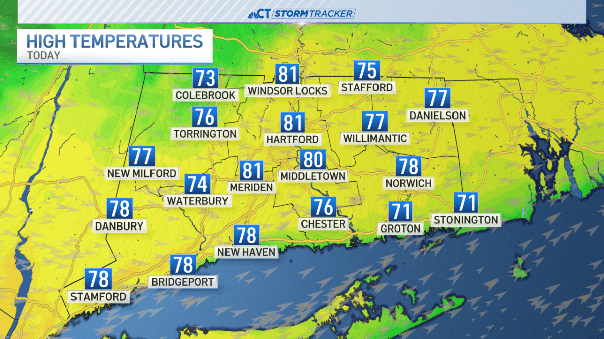 Temperatures in 70s to low80s Friday; red flag warning in effect NBC