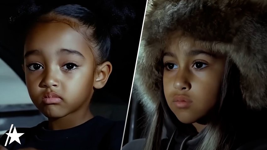 Kim Kardashian's daughters North West and Chicago West star in dad Kanye West's music video