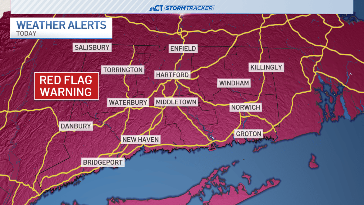 Red flag warning in effect with a dry and windy day on tap – NBC ...