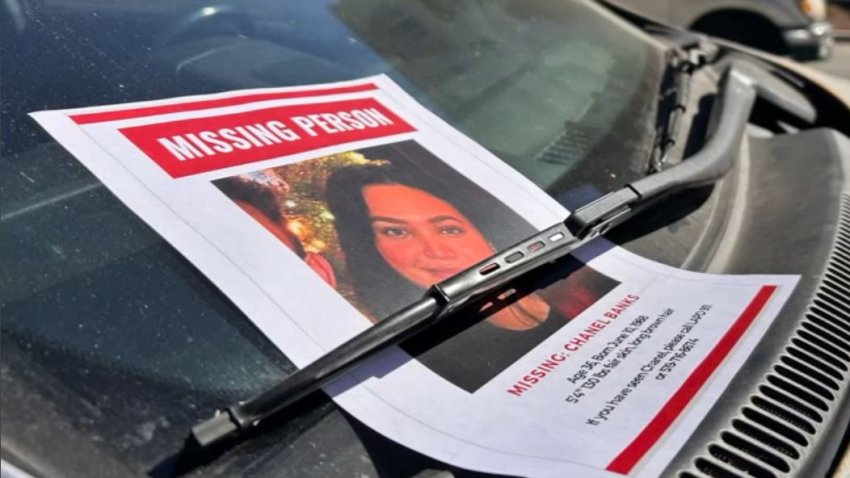 A missing person flyer includes a photo of actor Chanel Banks.