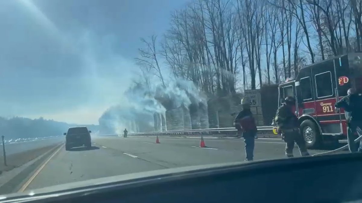 I-84 West in Plainville reopens following brush fire – NBC Connecticut