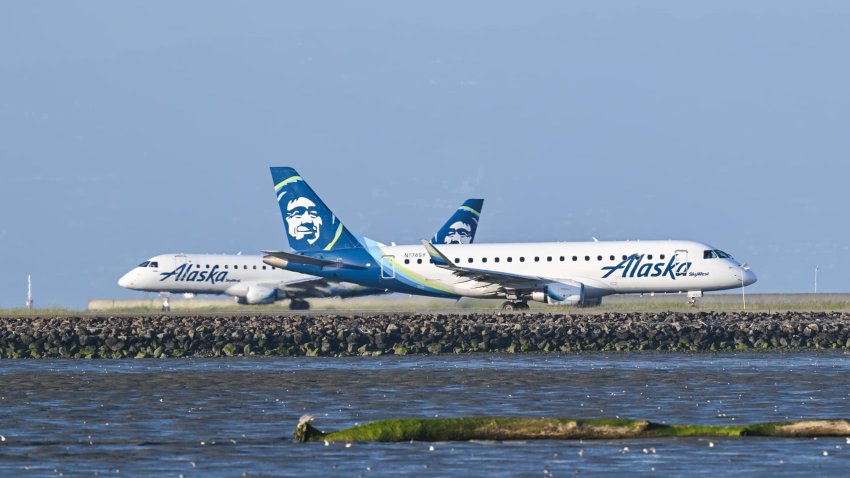 Alaska Airlines planes.