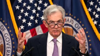 Federal Reserve chair Jerome Powell speaks during a news conference following a Federal Open Market Committee meeting in Washington on November 07, 2024 in Washington, DC.