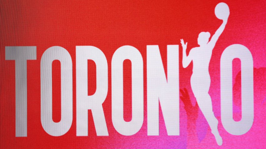 The signage during the Toronto WNBA Expansion Press Conference on May 23, 2024 in at Hotel X in Toronto, Ontario, Canada.