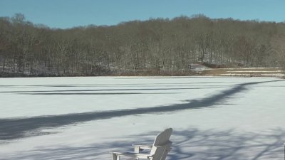 Officials urge safety after person falls through the ice in Vernon