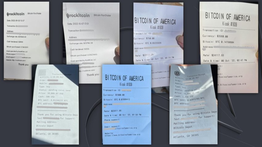 These are just some of the receipts Goodson shared with us.