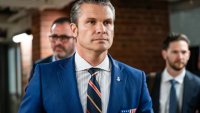 Secretary of Defense nominee Pete Hegseth leaves a meeting with Republican Senators at the Capitol in Washington, DC, on November 21, 2024