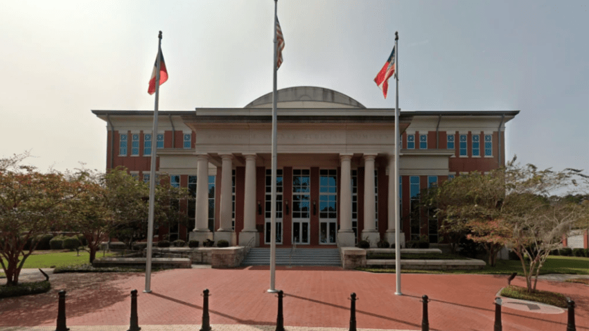 The Effingham County Courthouse in Springfield, Georgia.