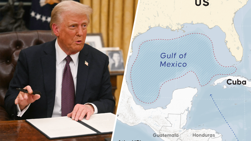 President Donald Trump said in his inaugural address that he will change the name of the Gulf of Mexico to the “Gulf of America.”