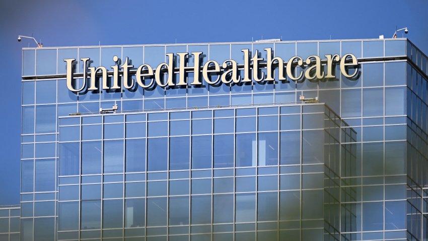 UnitedHealthcare (UHC) health insurance company signage is displayed on an office building in Phoenix, Arizona on July 19, 2023.