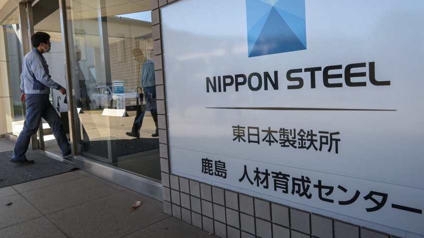 A building at Nippon Steel’s East Nippon Works Kashima Area facility in Kashima, Ibaraki prefecture, north of Tokyo on Dec. 6, 2024. 