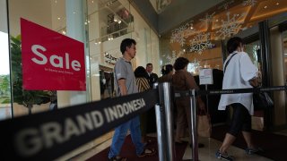 Pictured here is the Grand Indonesia shopping mall in Jakarta on Friday, Jan. 5, 2024.