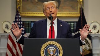 U.S. President Donald Trump delivers remarks on AI infrastructure at the Roosevelt room at White House in Washington, U.S., January 21, 2025.