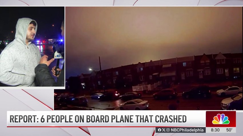 Witness describes moment small plane crashes in Northeast Philadelphia