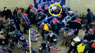 This image from video from the Justice Department