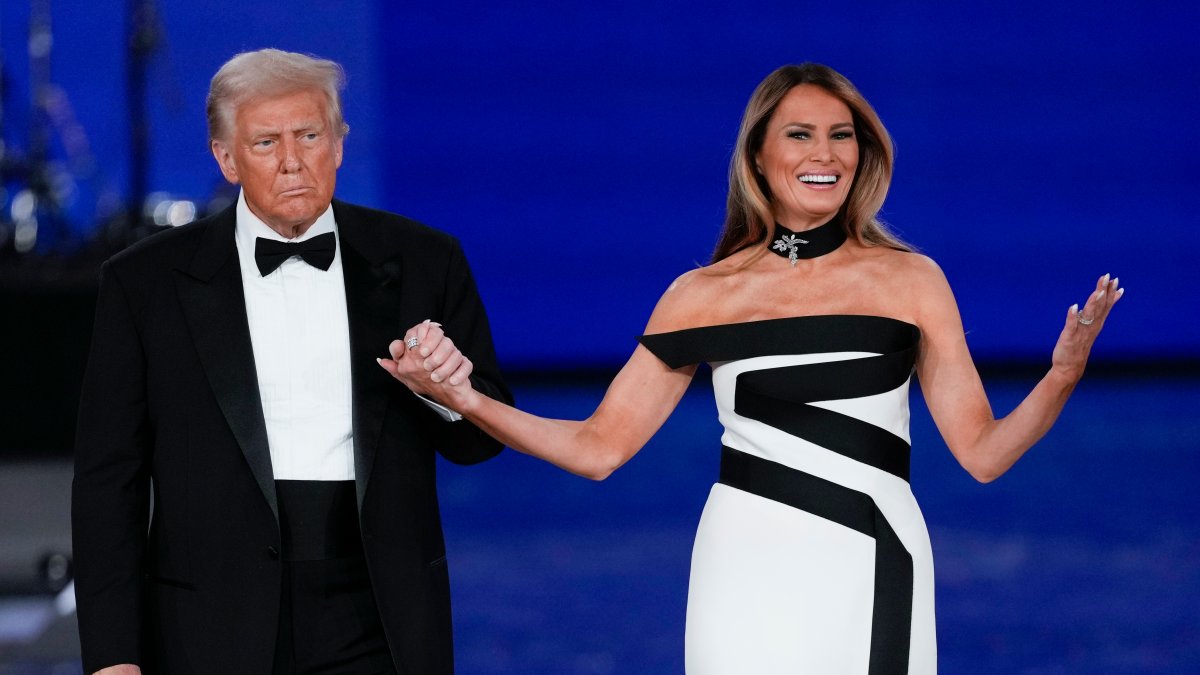Melania Trump Ball Gown What Dress Did She Wear Last Night NBC melania-trump-ball-gown-what-dress-did-she-wear-last-night-nbc