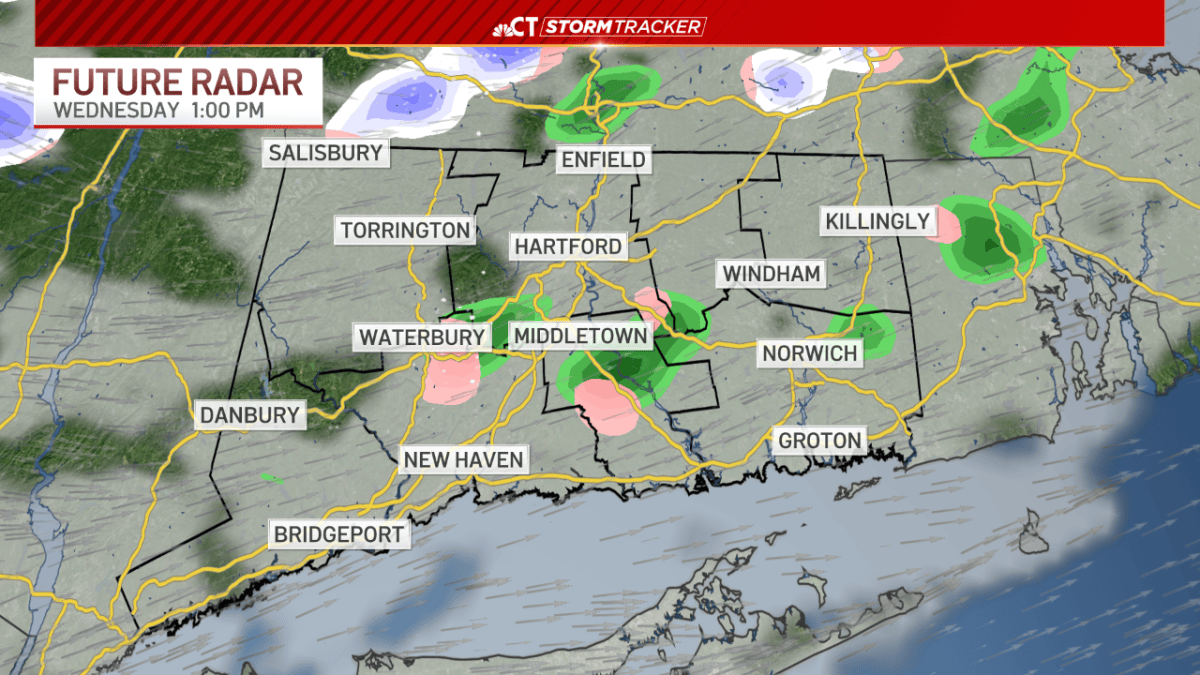 Windy today, passing snow or rain showers possible – NBC Connecticut