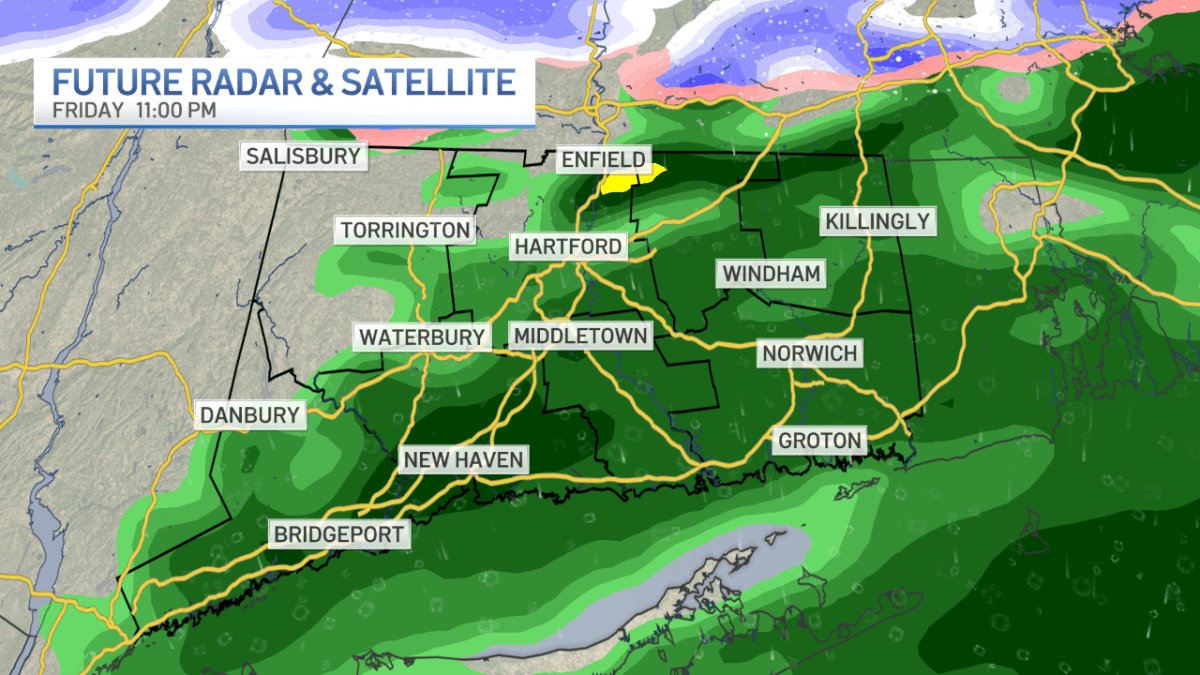 Rain could transition to snow in parts of the state Friday night – NBC ...