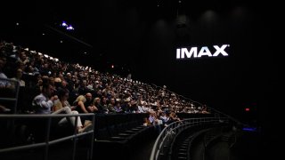 General atmosphere during the Imax private screening for the movie “First Man” at an Imax AMC Theater in New York City on Oct. 10, 2018.