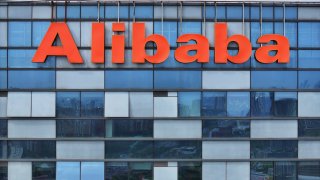 The Alibaba office building is seen in Nanjing, Jiangsu province, China, on Aug 28, 2024.