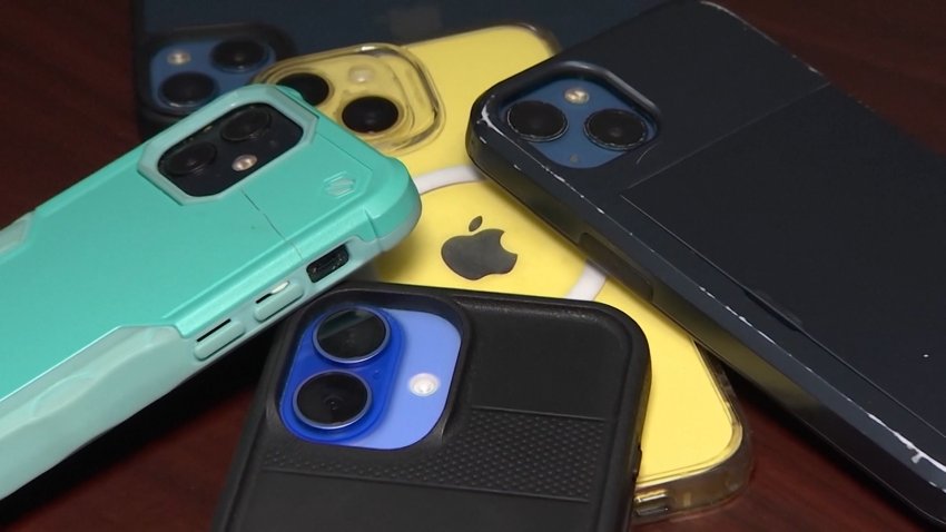 A pile of cell phones.