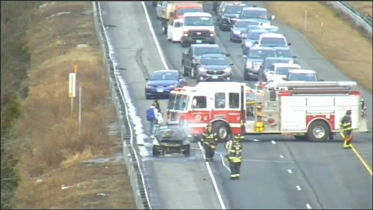 Vehicle fire caused delays on Route 9 South in Cromwell – NBC Connecticut