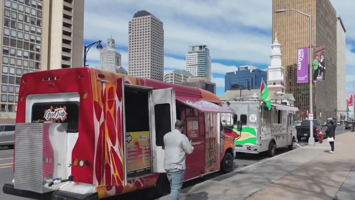 Food trucks line up due to warmer weather in Hartford