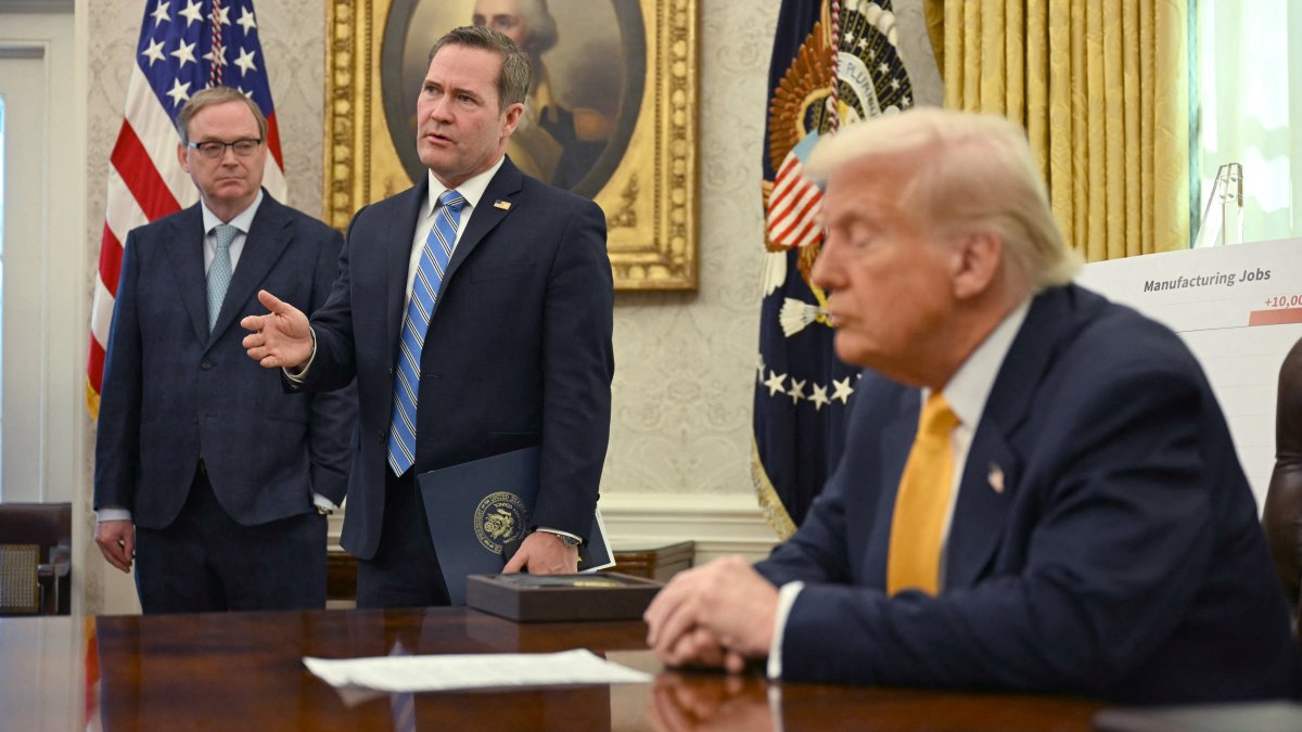 Trump discusses car price concerns and controversial Signal chat in i...