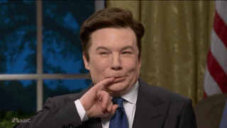 Mike Myers as Elon Musk on "SNL."
