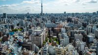 View of the Skytree from Ueno and Asakusa in Tokyo
