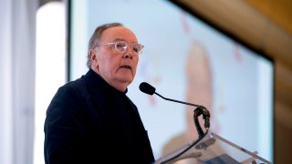 James Patterson speaks during the Palm Beach Civic Association annual award breakfast at The Breakers Palm Beach.