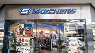 The entrance of the Sketchers retail store at the Barton Creek Square Mall on July 16, 2024 in Austin, Texas.