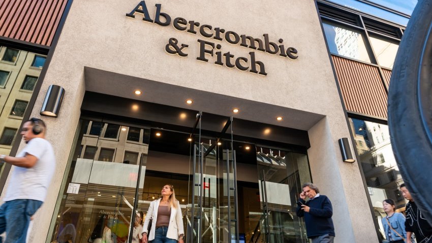 An Abercrombie & Fitch store stands in midtown Manhattan in New York City on Oct. 24, 2024.