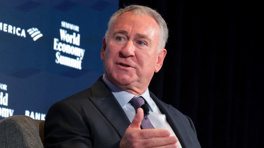 Citadel CEO Ken Griffin speaks during the Semafor World Economy Summit 2025 at Conrad Washington on April 23, 2025 in Washington, DC.